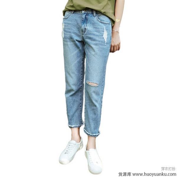 破洞牛仔裤生性不羁爱自由-第7张图片-货源库 破洞牛仔裤生性不羁爱自由-第7张图片-货源库