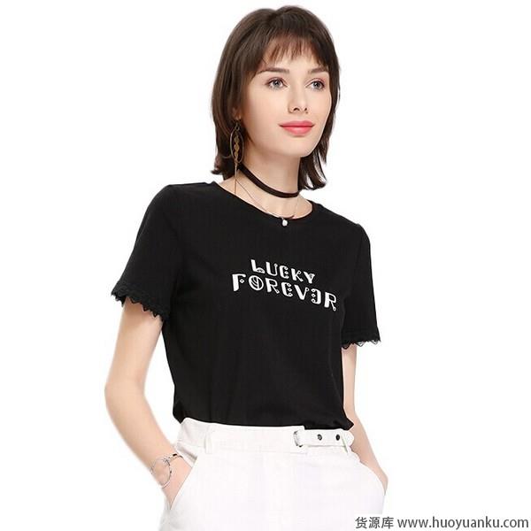 酷女孩专属,黑色T恤个性不甜腻-第8张图片-货源库 酷女孩专属,黑色T恤个性不甜腻-第8张图片-货源库