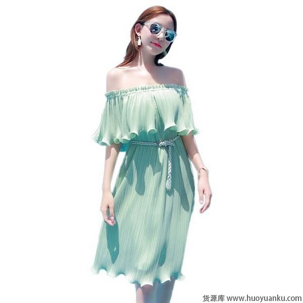 冰爽解暑,浅绿色连衣裙回归清新自然-第8张图片-货源库 冰爽解暑,浅绿色连衣裙回归清新自然-第8张图片-货源库