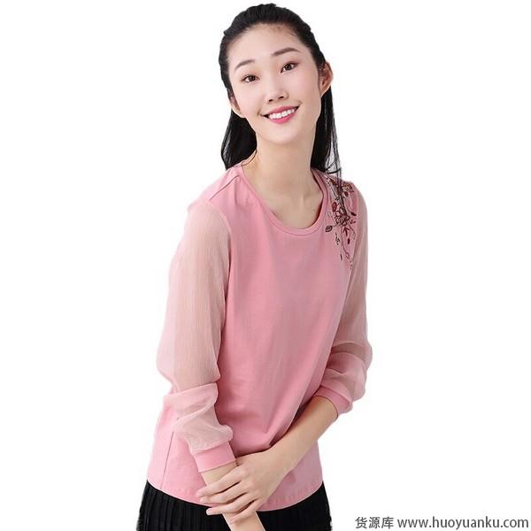 圆领雪纺衫缔造婀娜名媛范-第5张图片-货源库 圆领雪纺衫缔造婀娜名媛范-第5张图片-货源库