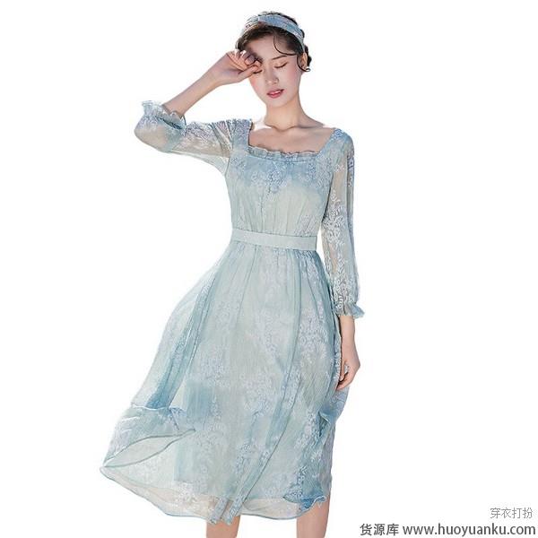 复古名媛,方领缔造巴掌脸-第3张图片-货源库 复古名媛,方领缔造巴掌脸-第3张图片-货源库