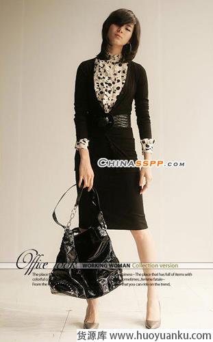 七款典雅黑色调职业装-第2张图片-货源库 七款典雅黑色调职业装-第2张图片-货源库