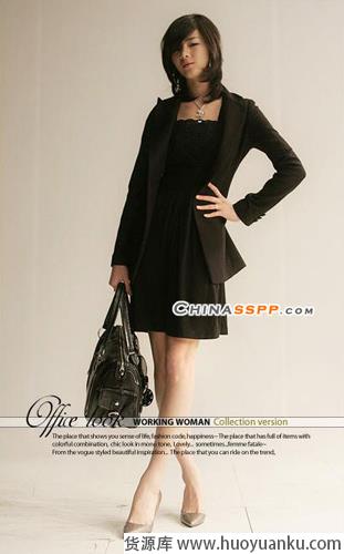 七款典雅黑色调职业装-第4张图片-货源库 七款典雅黑色调职业装-第4张图片-货源库