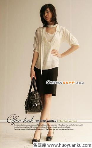 七款典雅黑色调职业装-第7张图片-货源库 七款典雅黑色调职业装-第7张图片-货源库