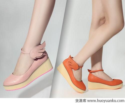 松糕厚底鞋小个子要稳稳的美-第2张图片-货源库
