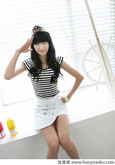 夏日甜美条纹女生-第3张图片-货源库 夏日甜美条纹女生-第3张图片-货源库