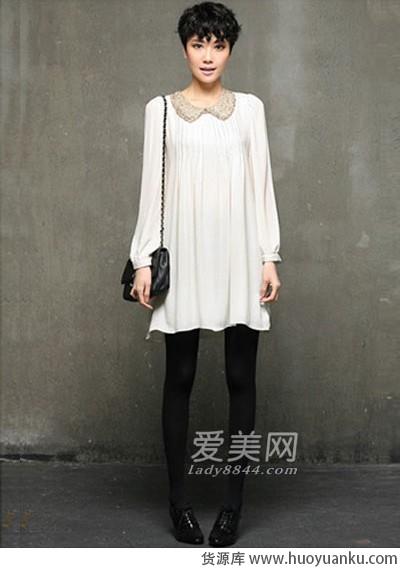 雅致纯白连衣裙-第7张图片-货源库 雅致纯白连衣裙-第7张图片-货源库