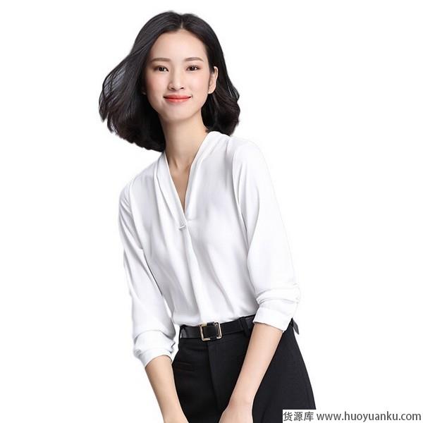V领雪纺衫化身浪漫瘦仙女-第2张图片-货源库 V领雪纺衫化身浪漫瘦仙女-第2张图片-货源库