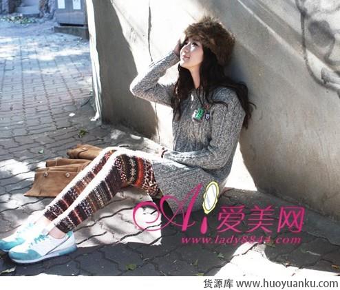 秋冬打底裤打造修长美腿